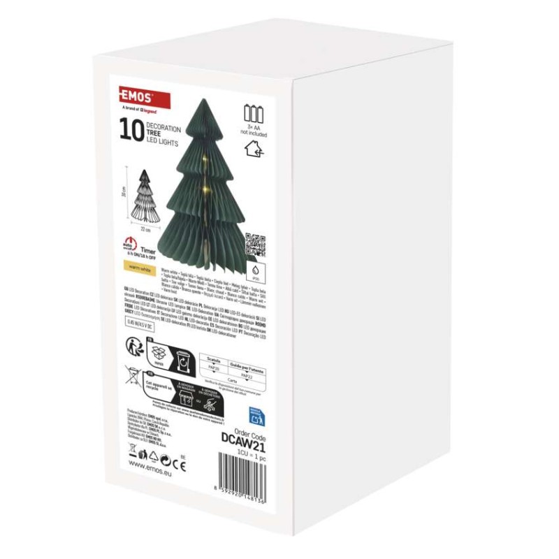 LED Papierbaum mit Ständer, 30 cm, Innen