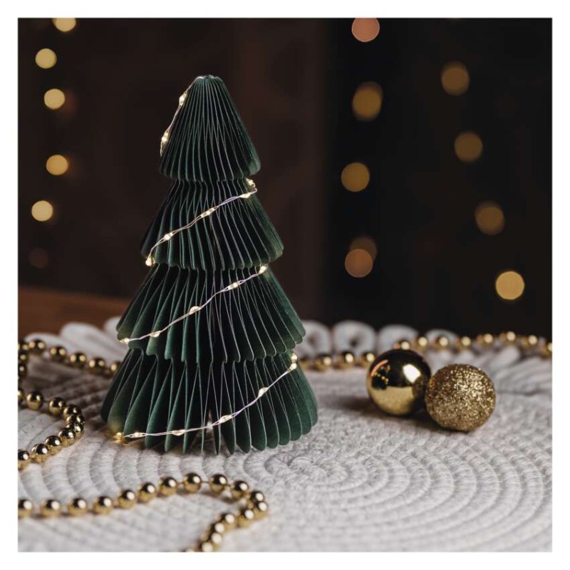 LED Papierbaum, 15 cm, Innen
