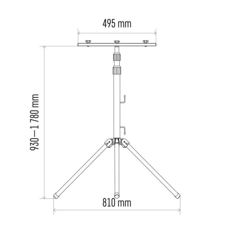Statyw na 2 reflektory