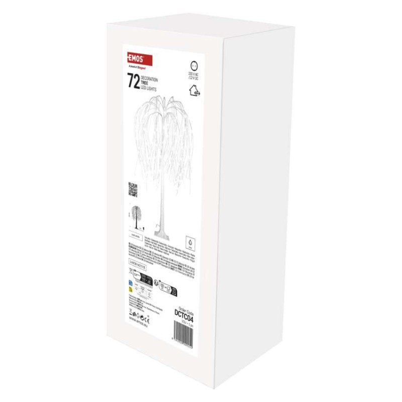 LED izgaismots koks, 120 cm, lietošanai iekštelpās un ārā, auksti balts