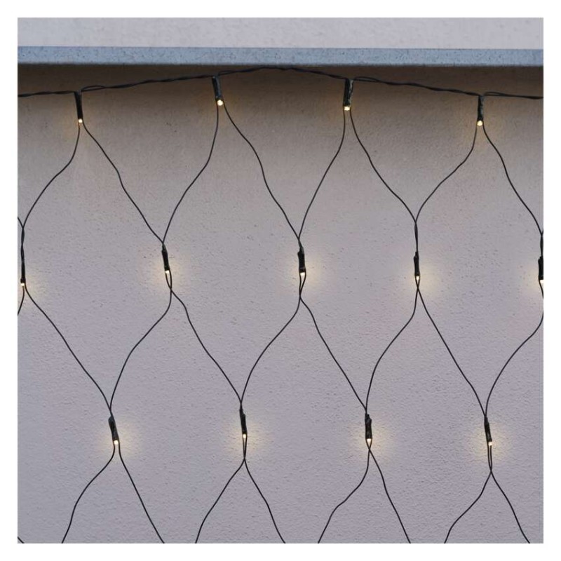 Standard LED Verbindungskette – Netz, 1,5x2 m, Außen, warm-weiß