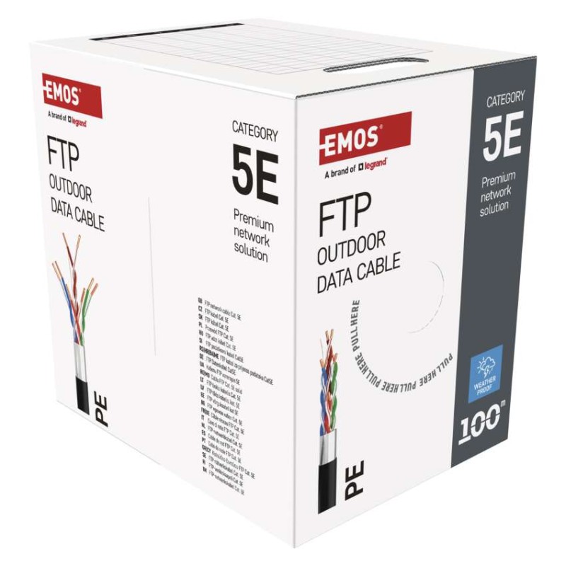 Kabel Ftp Cat5e, outdoor, 100m