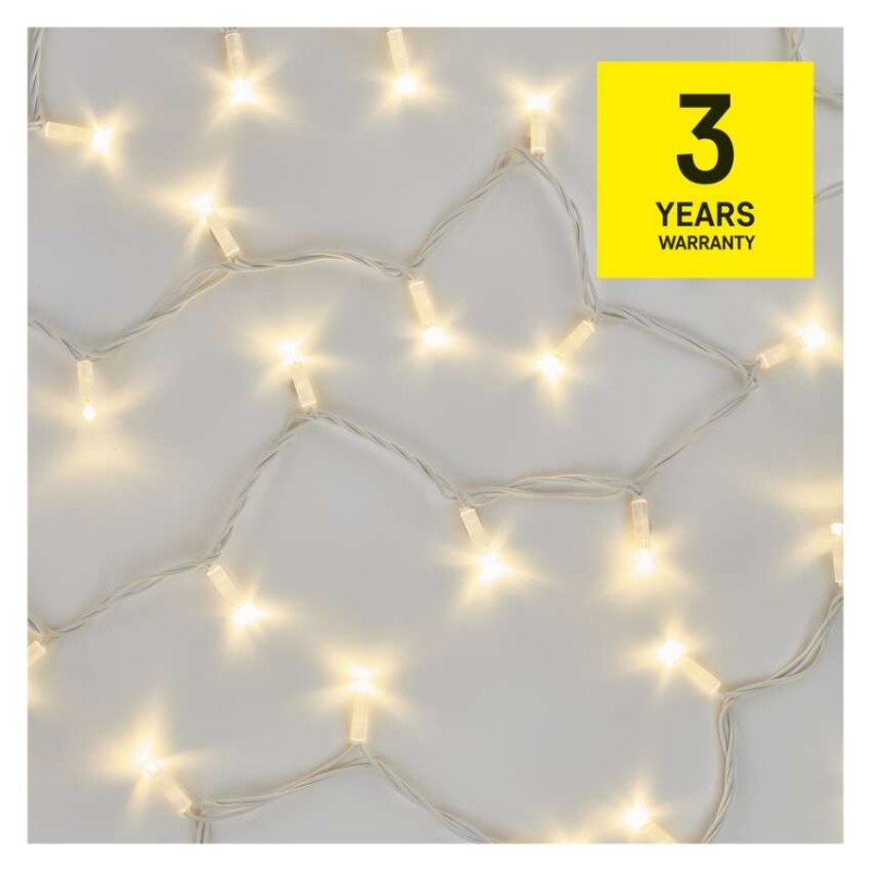 Profi LED Verbindungskette weiß, 10 m, Außen/Innen, warm-weiß