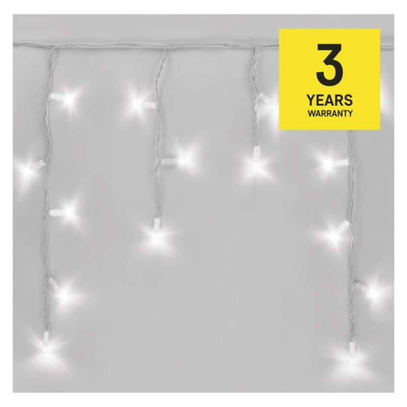 Profi LED spojovacia reťaz biela – cencúle, 3 m, vonkajšia, studená biela