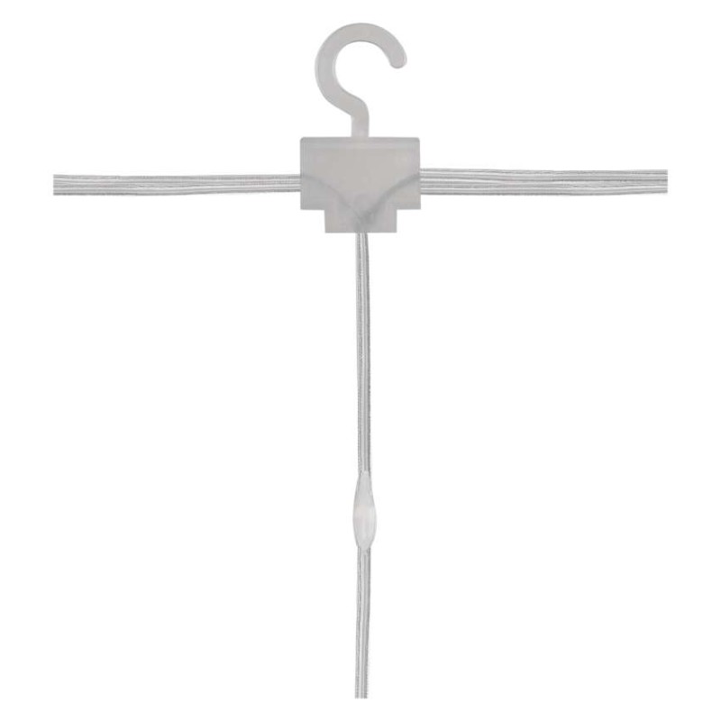 Dekoracje - 240 LED drop kurtyna 1,7x2m ciepła biel, 8 programów, IP44