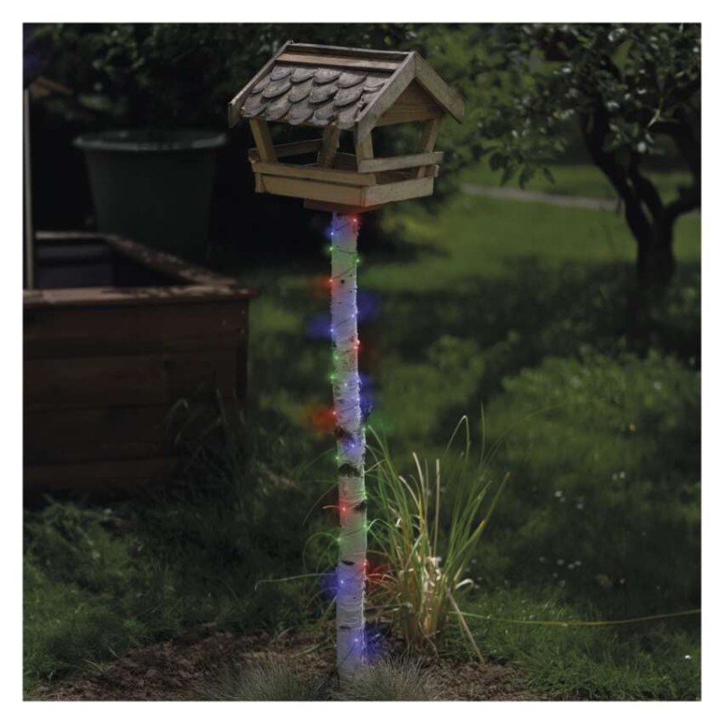 LED vánoční nano řetěz zelený, 4 m, venkovní i vnitřní, multicolor, časovač