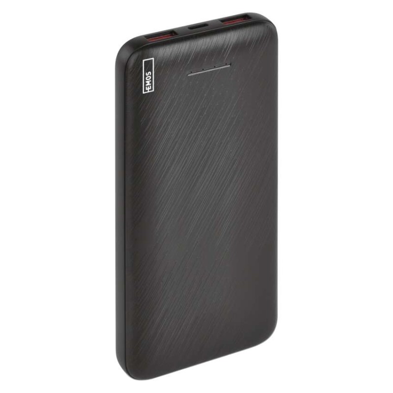 EMOS Powerbank AlphaQ3, 10 000 mAh, 22,5 W, fekete