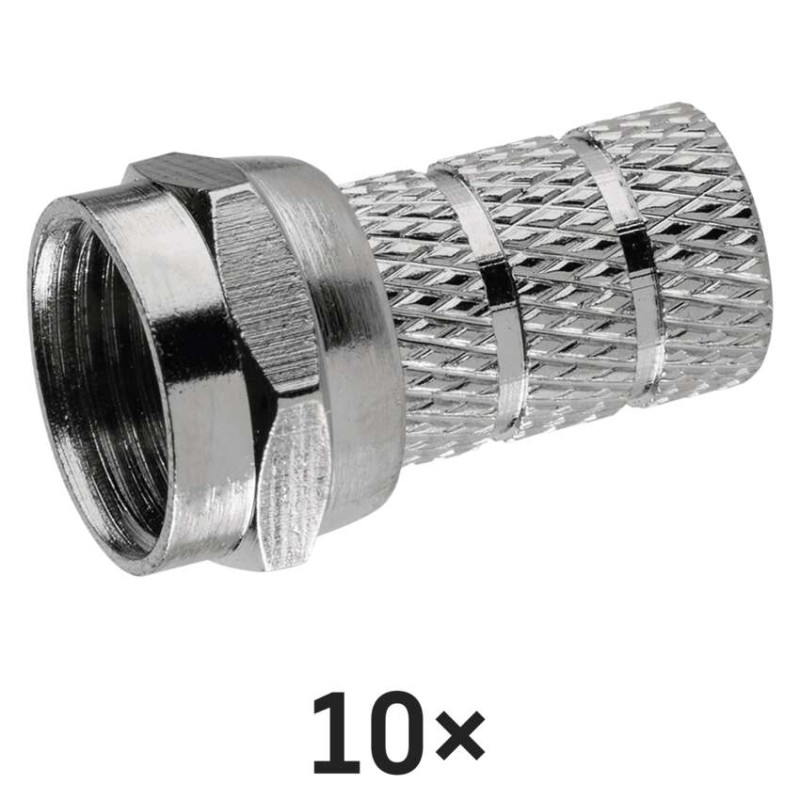 Konektor F vidlica pre koax 3C2V, 10ks