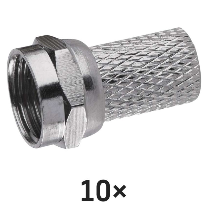 Konektor F vidlica pre koax CB50, CB100, 10ks