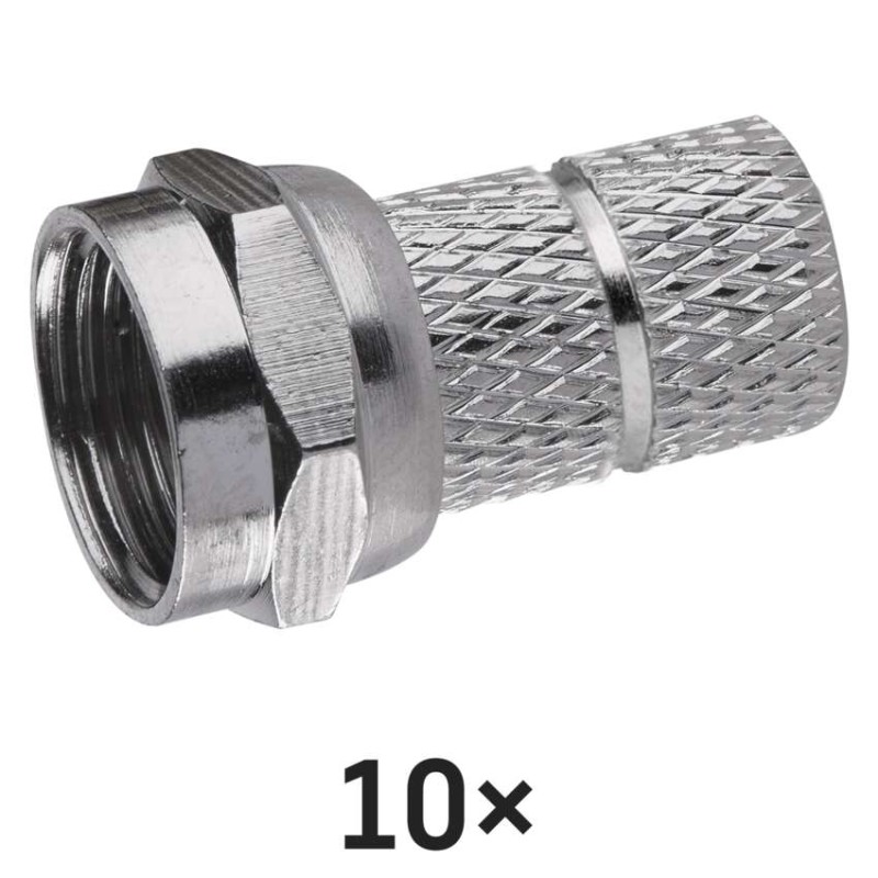 Konektor F vidlica pre koax CB113, 10ks