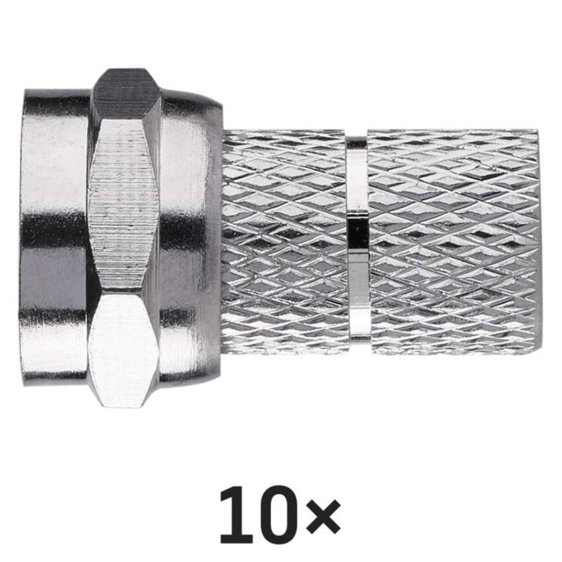 Konektor F vidlica pre koax CB113, 10ks