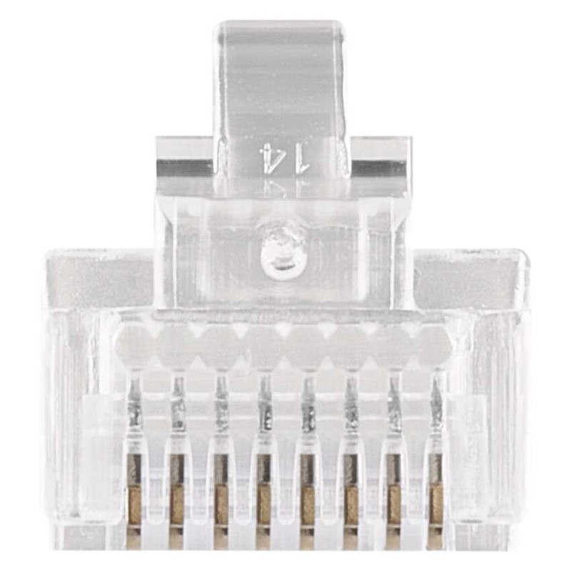 Konektor pre UTP kábel (lanko), priehľadná, 20 ks