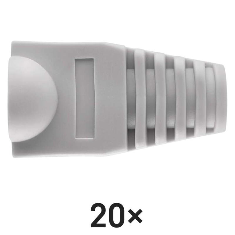 Ochrana konektoru RJ45 sivá, 20 ks