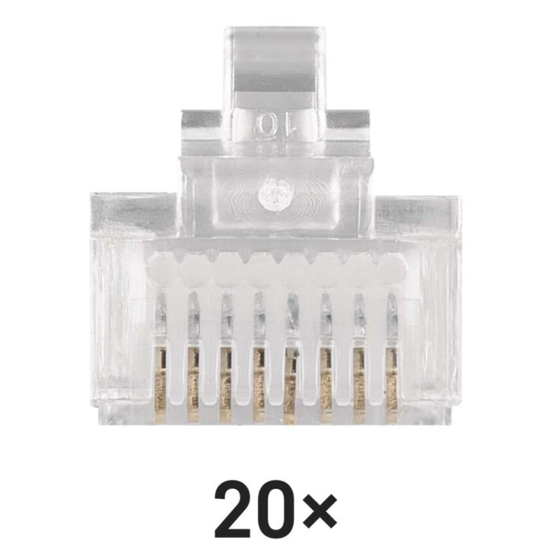 Konektor RJ45 pro FTP kabel (drát) CAT5E, 20 ks