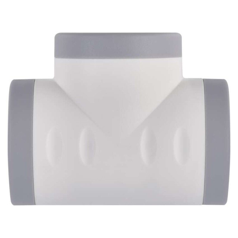 Rozbočovacia zásuvka 2×, 1×USB-A+1×USB-C, bielo-sivá