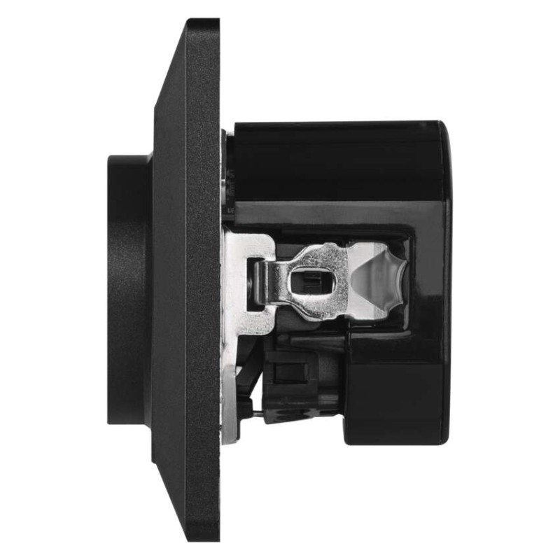 EMOS Aljzat USB csatlakozóval, SCHUKO antracit