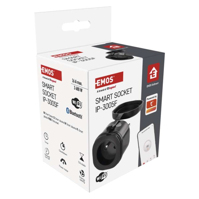 Gniazdo WiFi GoSmart IP44 IP-3005F