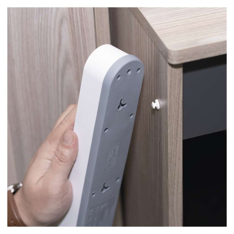 Ilgintuvas 2 m / 3 lizdai / su jungikliu / baltas / 1× USB-A + 1× USB-C / 1,5 mm2 