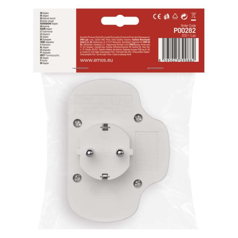 EMOS Elosztó 3 aljzat kapcsolható