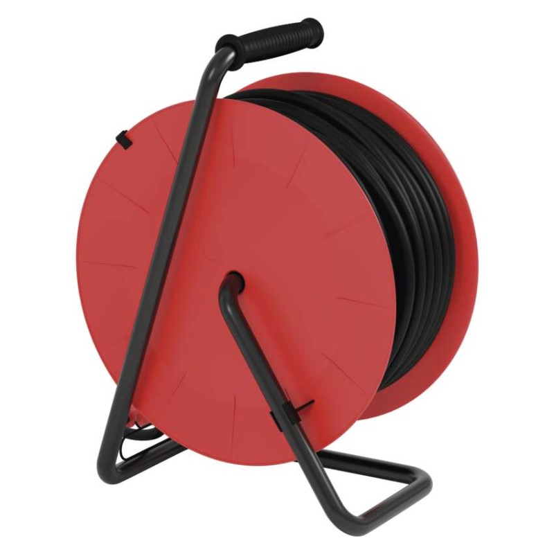 Kültéri kábeldob 50 m / 4 aljzat / fekete / gumi / 230 V / 1,5 mm2