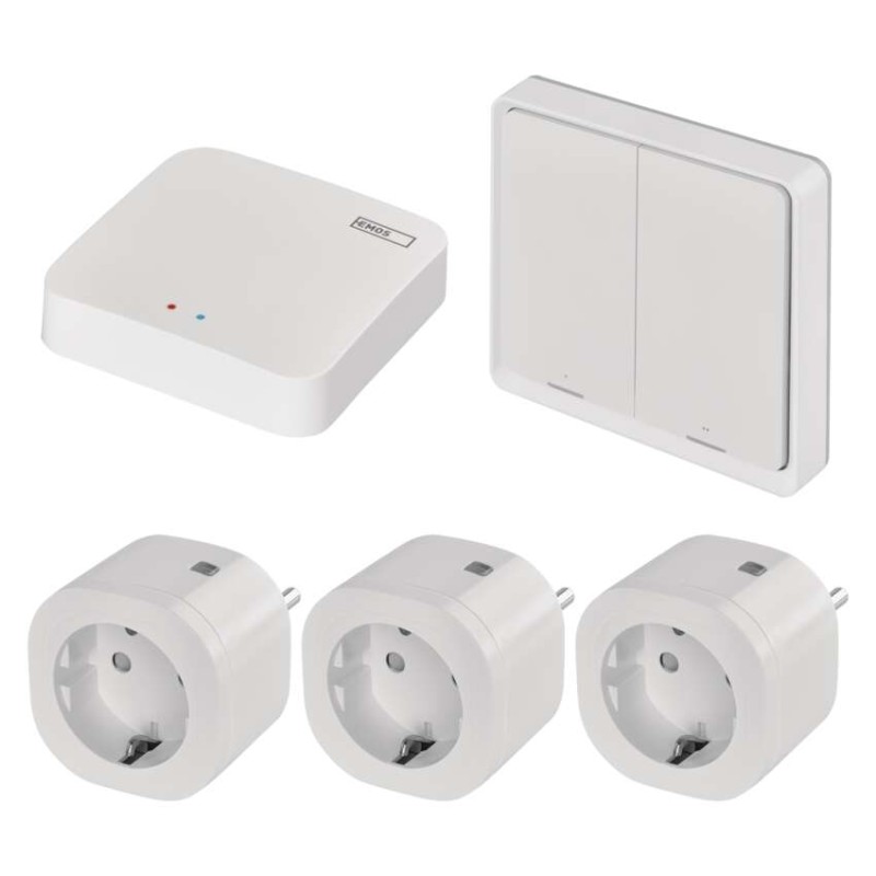 Set GoSmart: 3x WiFi-Steckdose IP-3002S, 1x Szenenschalter, 1x ZigBee Gateway