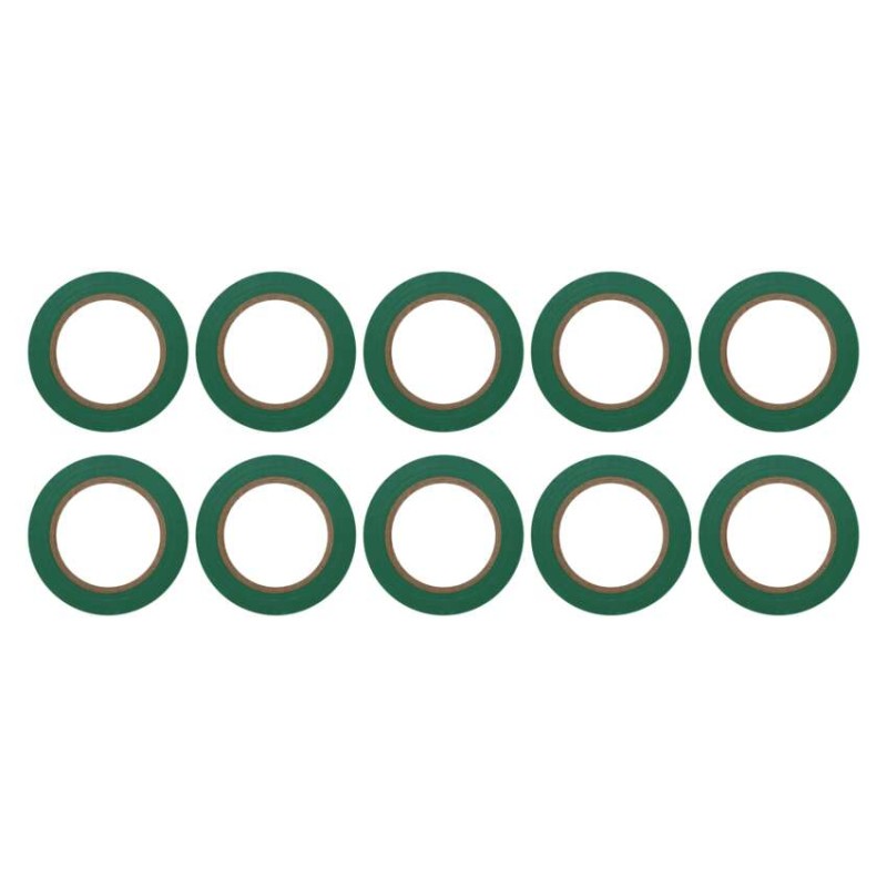 PVC izoliacinė juosta 15 mm / 10 m žalia, 10 vnt.