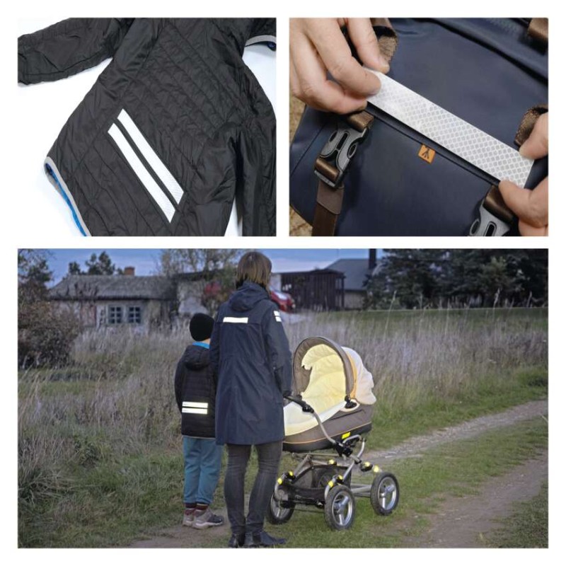 Reflexní páska 25 mm / 2m, 12 ks, box