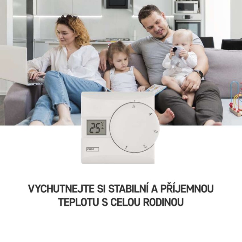 Pokojový manuální drátový termostat P5603R
