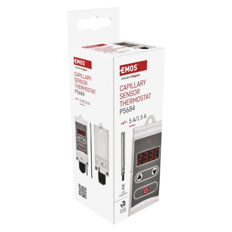 Příložný manuální kapilárový termostat P5684