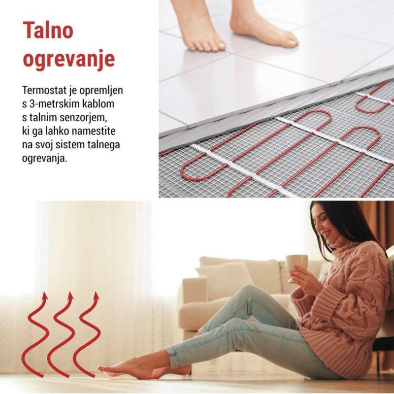 Sobni žični WiFI GoSmart termostat P56S01 s programiranjem