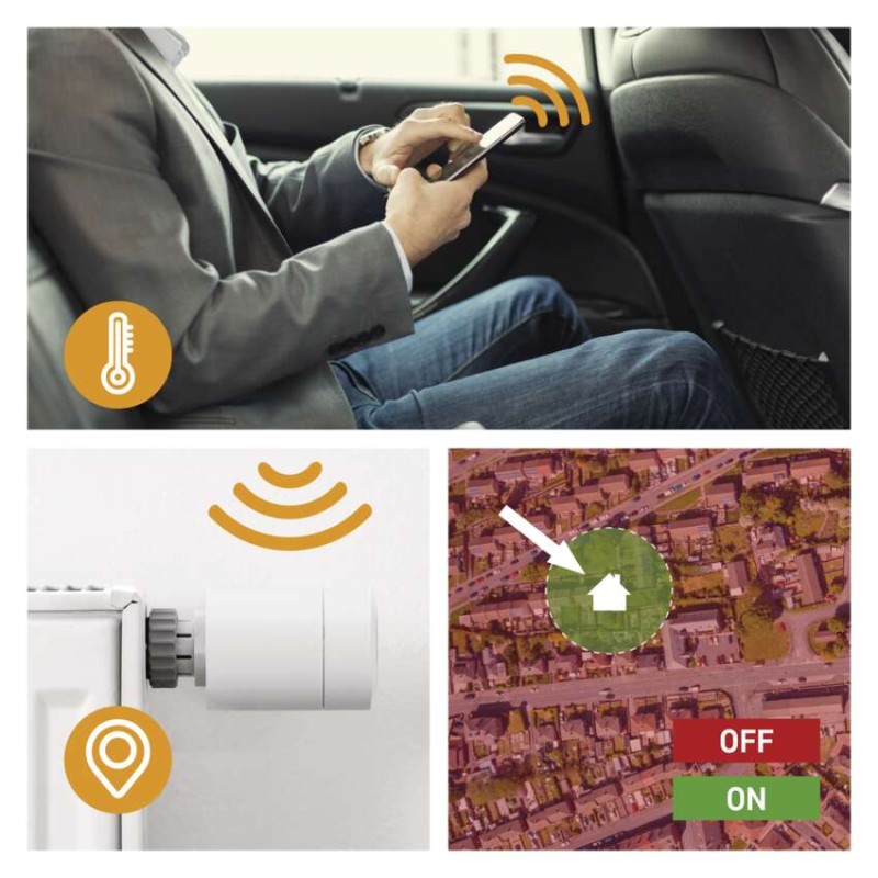 GoSmart Digitális termosztatikus fej P5630S ZigBee