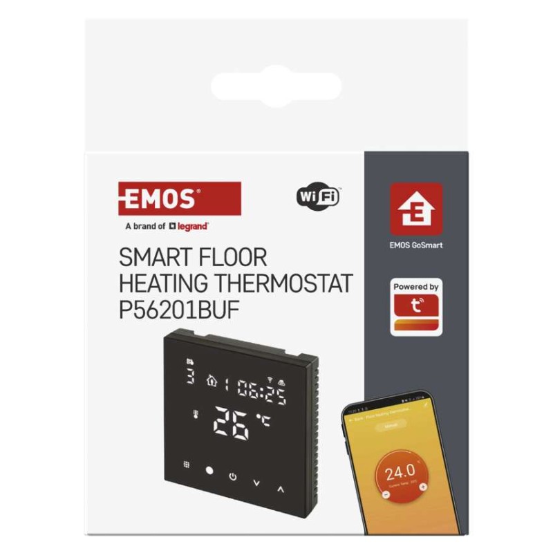 GoSmart Termostat pokojowy do ogrzewania podłogowego, P56201BUF z WiFi