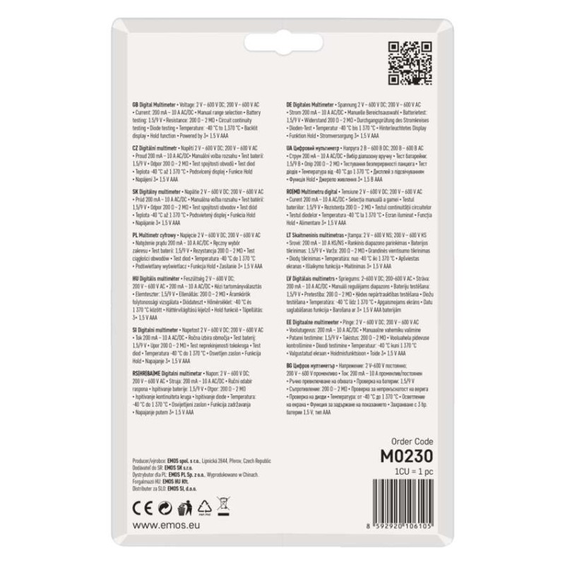 Multimetr MD-230