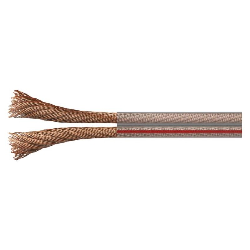 Dvojlinka netienená 2x1,0mm priehľadná, 100m