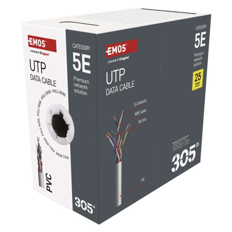 Datový kábel UTP CAT 5E, 305m