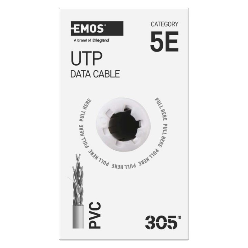 EMOS UTP kábel CAT5E CCA
