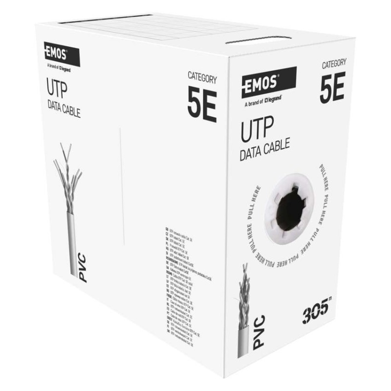 EMOS UTP kábel CAT5E CCA