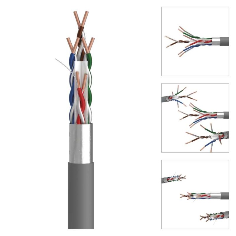 Datový kábel FTP CAT 6, 305m