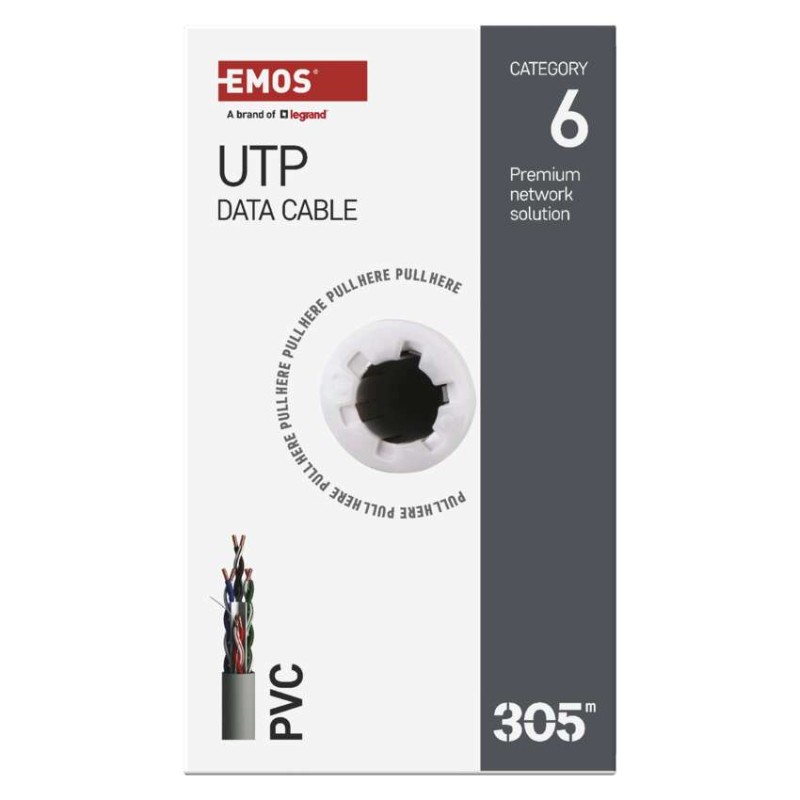 Datový kábel UTP CAT 6, 305m