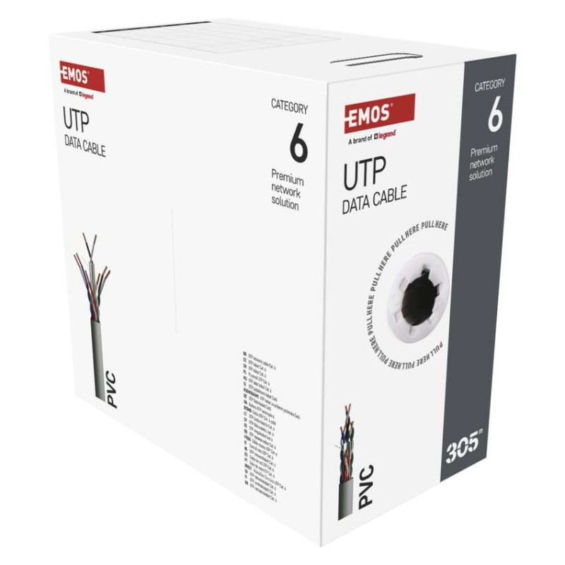 Datový kábel UTP CAT 6, 305m
