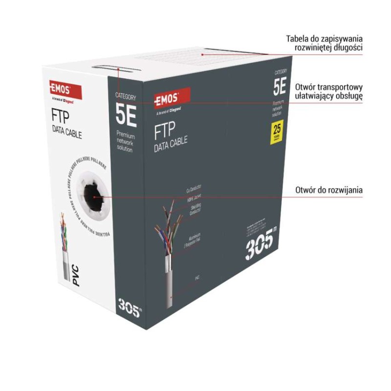 Kabel Ftp Cat5e, 305m