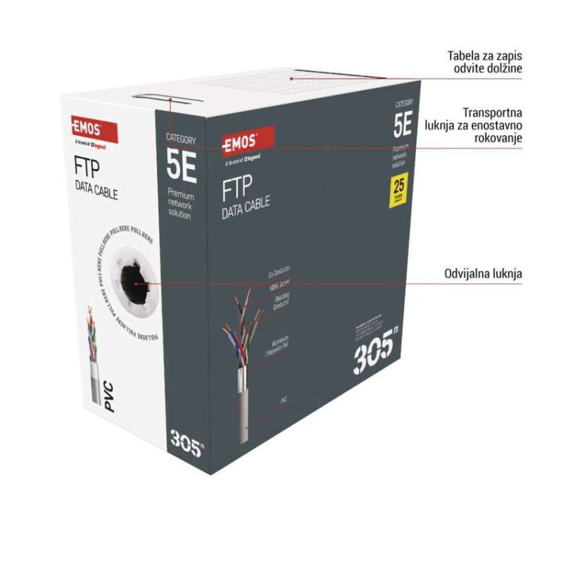 Kabel CAT5E FTP 305M