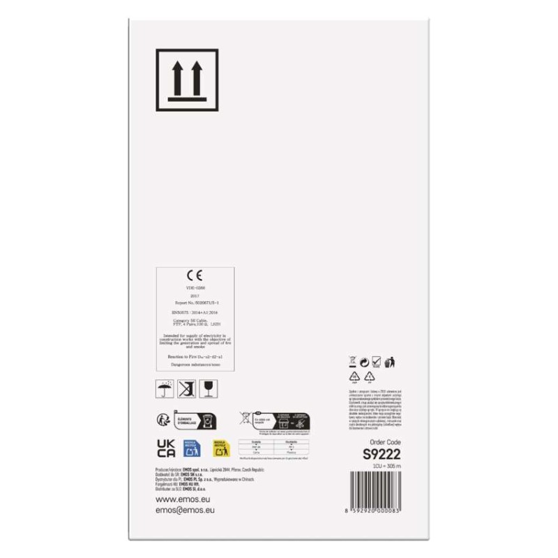 Datový kabel FTP CAT 5E LSZH, 305m