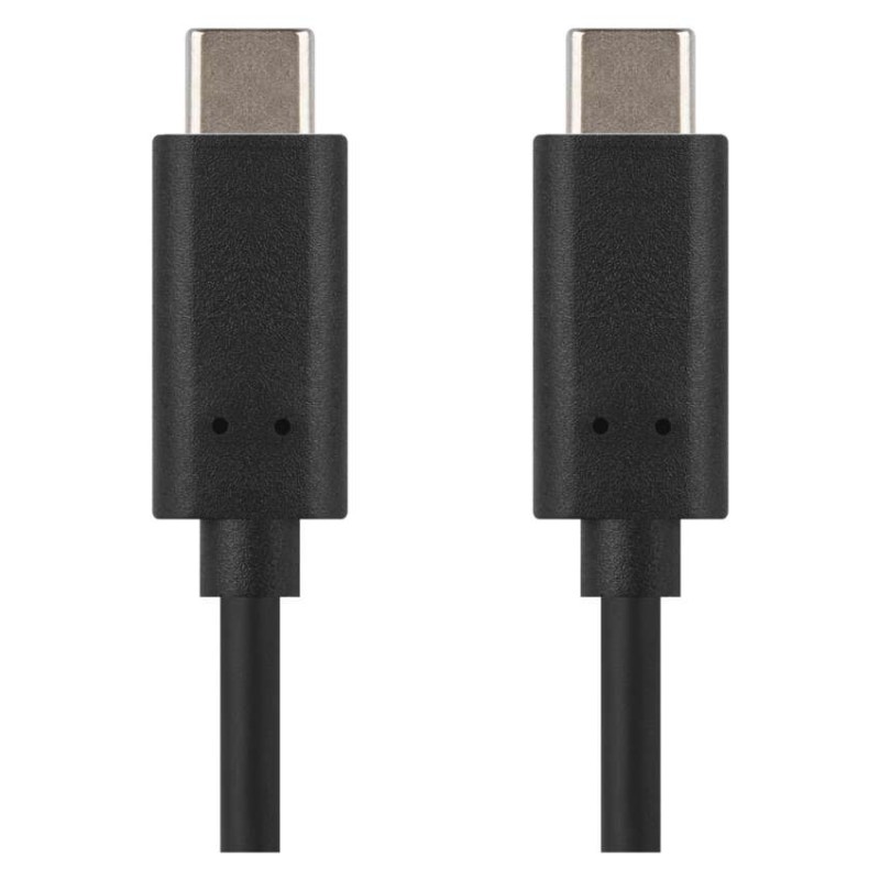 Kabel USB 2.0, wtyk C - C, szybkie ładowanie, transmisja danych, 1 m, czarny