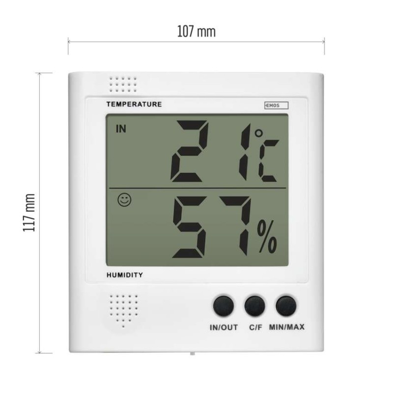Digitālais termometrs ar mitruma mērītāju, vadu sensors E8471