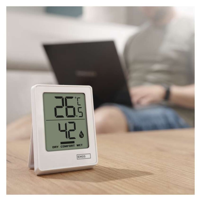 Termometr z higrometrem E0345, czujnik bezprzewodowy 
