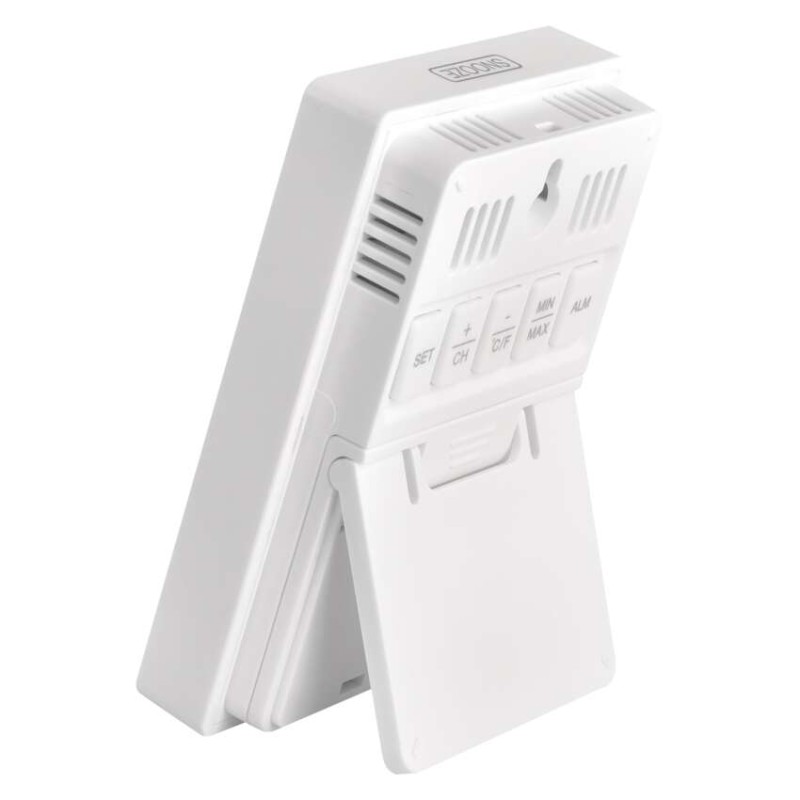 Digitális hőmérő páratartalom-mérővel, vezeték nélküli érzékelővel, óra, dátum E0558W