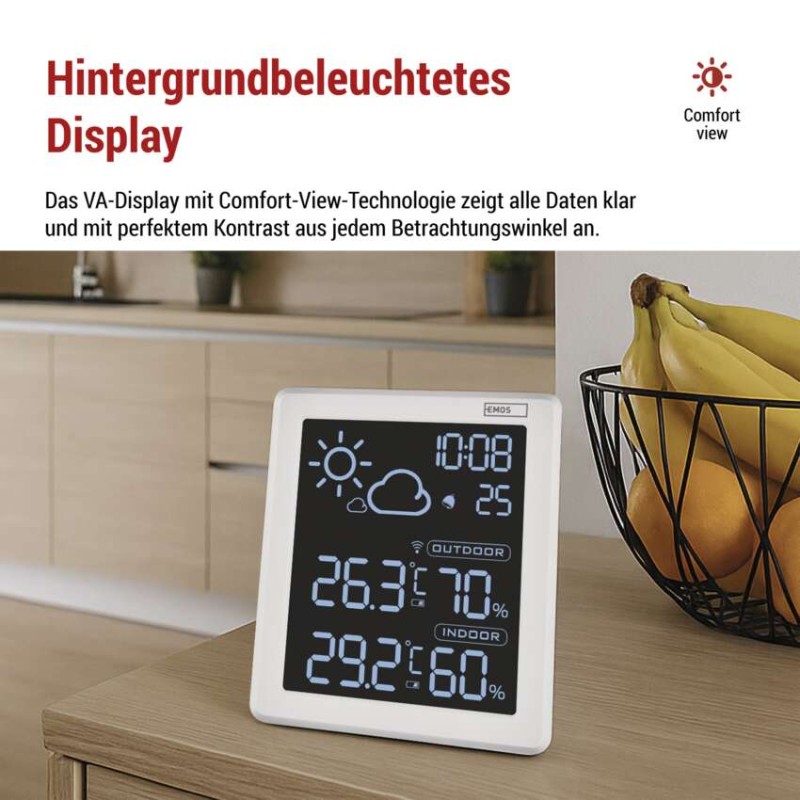 Drahtlose Wetterstation E8647W