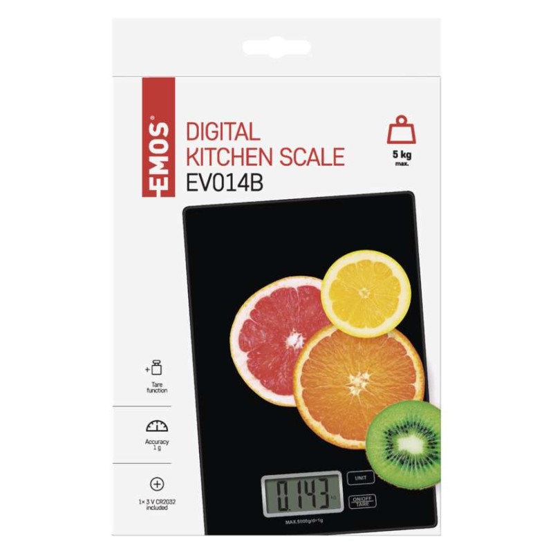 Digitálna kuchynská váha EV014B, čierna