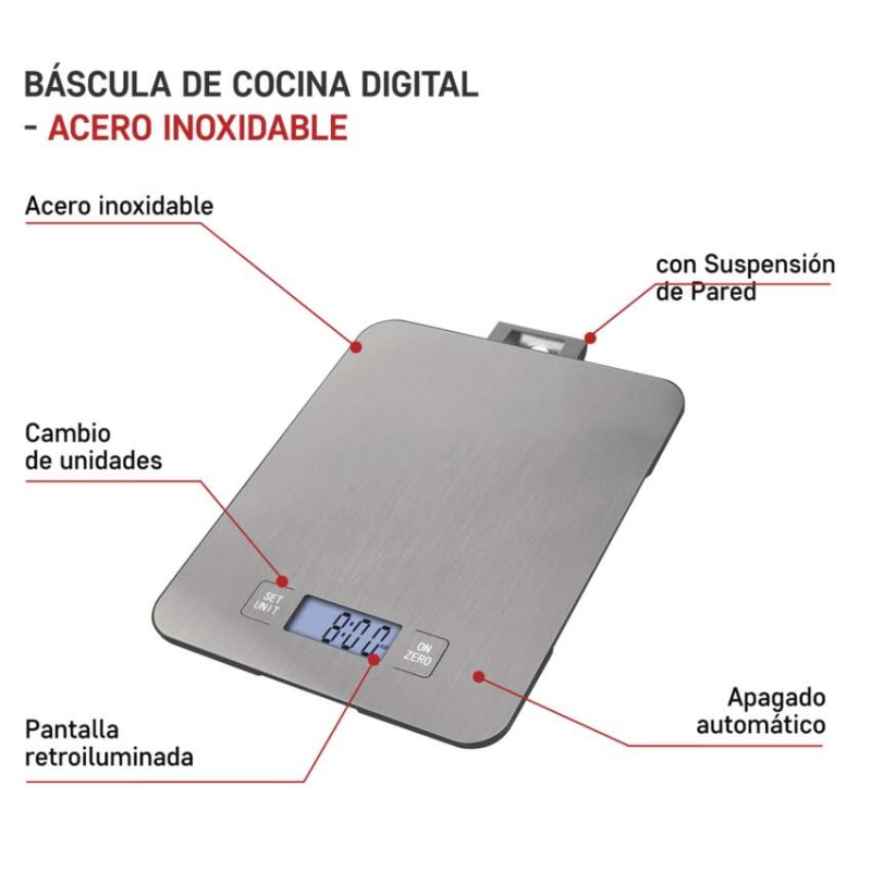 Digitálna kuchynská váha EV023, strieborná